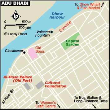 Abu dhabi Map United Arab Emirates