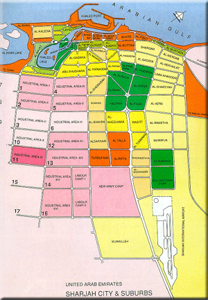 Sharjah Map 